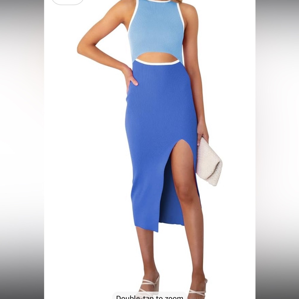 Baby Blue Lightweight Sweater Dress sz M